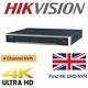 Hikvision 8mp Ip Poe 4k Nvr Cctv Security Recorder 8ch Channel Ds-7608ni-k2/8p