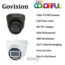 Hikvision CCTV HD 5MP Colorful Night & Day Outdoor DVR Home Security System Kit