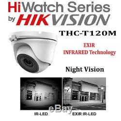 Hikvision CCTV Recorder HIWATCH DVR 4/8 Channel CCTV Dome Camera System Kit P2P