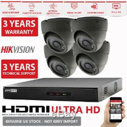 Hikvision CCTV Recorder HIWATCH DVR 4 Channel CCTV Dome HD Camera System Kit P2P