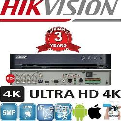 Hikvision Cctv Dvr Ds-7204huhi-k1, Ds-8huhi-k1 Ds-16huhi-k2 Ultra Hd 4k Upto 8mp