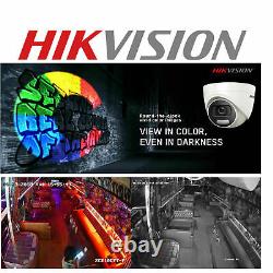Hikvision Cctv System 4k 8mp Dvr, 5mp Ds-2ce72hft-f Colorvu Night Vision Bundle