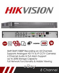 Hikvision DS-7208HUHI-K2 5MP 8 Channel TVI, DVR & NVR Tribrid CCTV Recorder