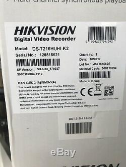 Hikvision DS-7216HUHI-K2 8MP 16 Channel TVI, DVR & NVR CCTV Recorder
