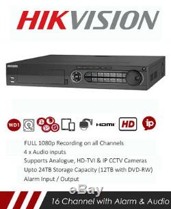 Hikvision DS-7316HQHI-K4 Turbo HD DVR CCTV Real Time 1080p Recorder with Network