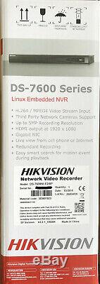 Hikvision DS-7608NI-E2/8P UK MODEL CCTV Plug & Play NVR Recorder