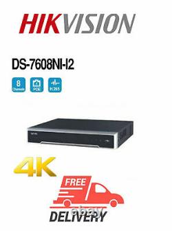 Hikvision DS-7608NI-I2 8-ch 1U 4K NVR 1 HDMI and 1 VGA interfaces recorder