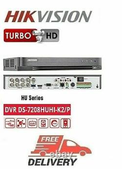 Hikvision DVR Recorder DS-7208HUHI-K2/P PoE 8x CH Genuine 5in1 5 MP HD Outdoor