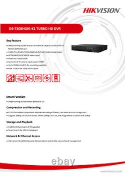 Hikvision Dvr 4ch 8ch 16ch Turbo Hd Cctv 1080p Full Hd Channel Ahd Tvi Cvi+ Hdd