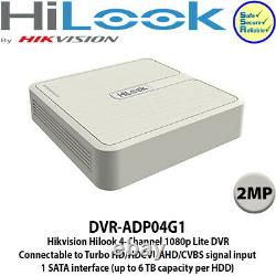 Hikvision HiLook 4 Channel 2MP DVR CCTV Recorders with 500GB/1TB/2TB/4TB HDD
