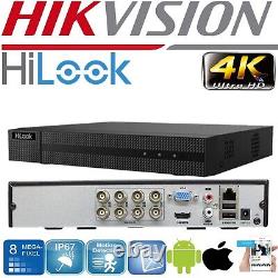 Hikvision Hilook 4k Cctv Hd Dvr 4/8/16ch 4k 8mp Video Recorder Hdmi Indoor Uk