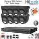 Hikvision Hilook Colourvu 5mp Cctv System Hd Audio Mic Dvr Cameras Security Kit