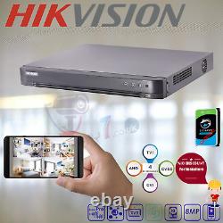 Hikvision IDS-7204HUHI-M1 AcuSense Turbo 4ch 5MP DVR CCTV Recorder HARD DRIVE