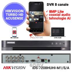Hikvision IDS-7208HUHI-M1 HDD AcuSense Turbo 8ch 4K 8MP DVR CCTV Recorder ONVIF