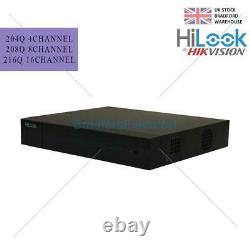 Hilook by Hikvision DVR 20-4/8/16 Ch 5MP 1080P HD-TVI/AHD CCTV DVR Recorder