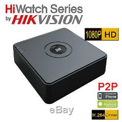 Hiwatch Hikvision 8 Channel Turbo HD 2MP 1080P TVI AHD CCTV Video DVR Recorder