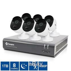 Home CCTV Cameras 8 Channel 1080P Digital Video Recorder With-6 X 1080P Cameras