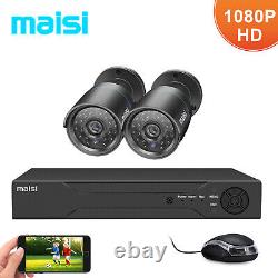 Home Outdoor CCTV Security Camera System Kit 4CH 8CH DVR HD 1080P Motion Detect