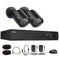 Home Outdoor CCTV Security Camera System Kit 4CH 8CH DVR HD 1080P Motion Detect