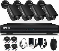 Home Surveillance CCTV System 4CH 5MP 5in1 DVR with 1080P HD Outdoor Camera IR