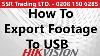 How To Export Stored Video Footage To Usb From Hikvision Cctv Dvr Nvr Surveillance Hdd Hard Disk