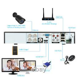 KKmoon 4CH 1080P AHD DVR Video Recorder 41080P 2MP CCTV Camera 1TB HDD Kit M2W3
