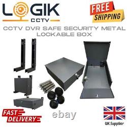 Lockable CCTV DVR Safe Security RECORDER BOX SAFETY Lock BOX Metal Box with Fan