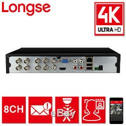 Longse 8MP 4K UHD 4CH 8CH DVR XVR CCTV Recorder Face Detection and Comparison