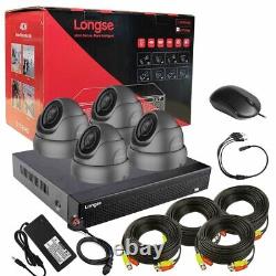 Longse 8MP CCTV 4K DVR System 3TB Outdoor Turbo HD Home Camera Security Kit UK