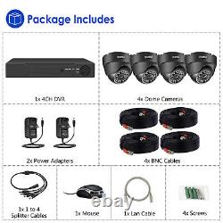 MAISI 1080P HD Home CCTV Security System Kit 4CH DVR 2MP Camera Motion Detection