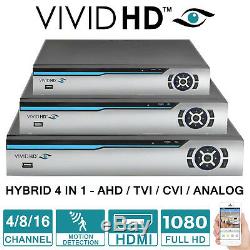 Night Pro Cctv Dvr 4/8/16ch Hybrid 4in1 Tvi Ahd CVI Cvbs Hdmi P2p Audio Recorder