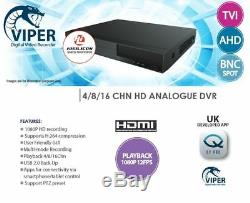 OYN-X Viper 16 Channel 4-In-1 1080p TVI / AHD / CVI / 960H DVR CCTV Recorder