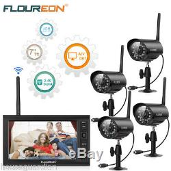 Outdoor Wireless Digital CCTV Camera Security System 7.0 LCD Monitor DVR Record