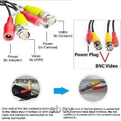 Pack of 10 BNC Cable Power Lead Video DC CCTV Security Camera DVR Recorder Wire
