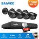 Sannce 1080p Cctv Camera System 4ch Video Dvr Outdoor Night Vision Home Security
