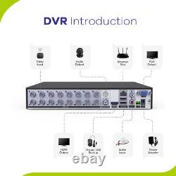 SANNCE 16CH 1080P Lite CCTV Video DVR H. 264+ Recorder For Home Security System