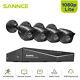 Sannce 2mp Cctv Camera System 1080p Lite H. 264+ 8ch Video Dvr Outdoor Security