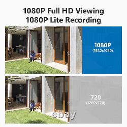 SANNCE 2MP CCTV System Outdoor Security Camera 1080P Lite 8CH 5IN1 DVR Recorder