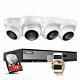 Sannce 4ch 1080p Cctv Camera System All-in-one Cctv Dvr Recorder With 1tb Hard