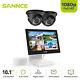 Sannce 4ch Dvr Recorder 1080p Home Security Cctv Systerm With 10.1lcd Monitor