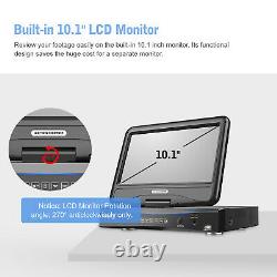 SANNCE 5IN1 1080N 10.1LCD Monitor DVR Video Recorder for Home Security Kit 1TB