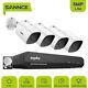 Sannce 5mp Cctv Security System Audio In Camera 8ch H. 264+ Dvr Night Vision 1tb