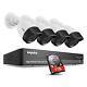 Sannce 5mp Outdoor Security Camera System, 8ch Home Cctv Dvr Recorder With 1tb