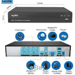 SANNCE 8CH 5IN1 CCTV 1080P Digital Video Recorder Surveillance Secuirty Kit 1TB