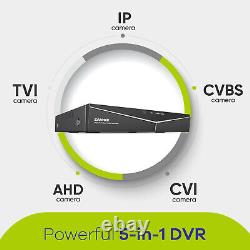 SANNCE 8CH 5MP Lite HDMI DVR Video Recorder HDMI for CCTV Security Camera System