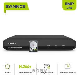 SANNCE 8CH 5MP-N 5in1 HDMI DVR Video Recorder HDMI for Security Camera System 4T