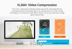 SANNCE 8CH Full HD 1080P Lite HDMI DVR for Home Surveillance Camera System 1TB