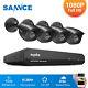 Sannce Cctv 4/8ch Dvr 1080p 5in1 Outdoor Home Security Camera System Night Vison