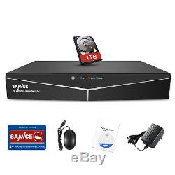 SANNCE H. 264 Powerful 5IN1 1080P HDMI 8CH DVR Recorder Video CCTV Camera System