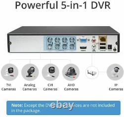 SANNCE P01 8CH CCTV Camera 1080N DVR 1TB HDD STORAGE